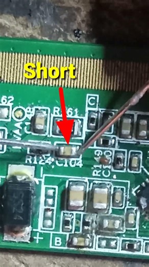 Searching for components that are shorted due to lightning strikes on the TCON PCB #shorts #repair