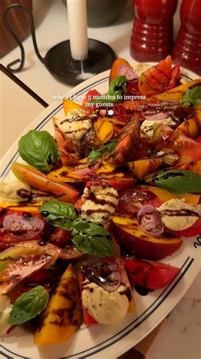 Peach & Tomato Salad with Macadamia “Burrata”