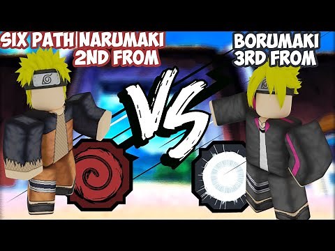 Six Paths Narumaki 2nd Form VS Borumaki 3rd Form ~ Shindo life Battle of the Bloodlines