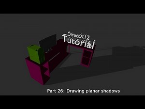 Beginner tutorial: Your first DirectX 12 application in C++ (Part 26: Drawing planar shadows)