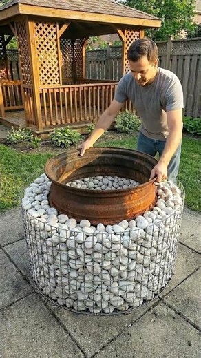 🔥 From Stones to Fire Pit BBQ — DIY Backyard Grill Build & Relaxing Cooking