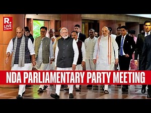 NDA LIVE: PM Modi Attends NDA Parliamentary Party Meeting In Parliament Library Building