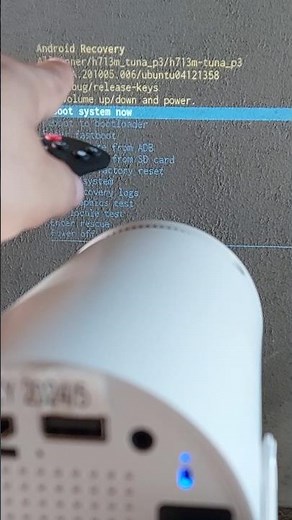 How to Exit the Android Recovery Screen on the HY300 Projector #android #quicktips #shorts