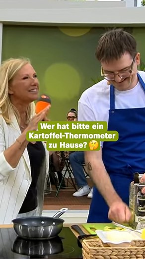 Wenn’s nach noahbachofen geht, kocht man perfekte Rösti nur mit dem … Kartoffel-Thermometer. 🥔🌡️ | ZDF-Fernsehgarten