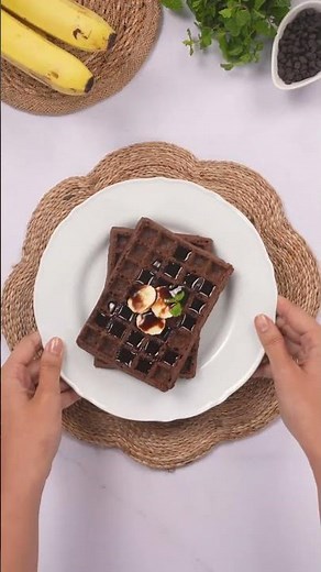 Chocolate Banana Waffle | Sizzling Waffle | Dr. Oetker