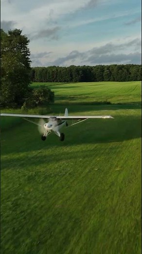 Grass strip landing in the Husky
