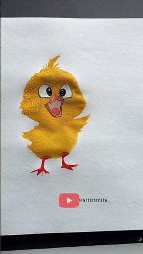 Easy Bird Painting for kids #shorts #art #drawing #painting #youtubeshorts #viral #kidsart
