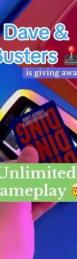 dave & busters unlimited gameplay pass!