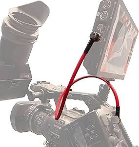 12G SDI Cable, 75Ohm BNC Plug to Plug L-Shape Coaxial Cable, 0.5m Canare LV-61S Right Angle Video Cable for 4K Cameras, Video Transmission System and Monitor