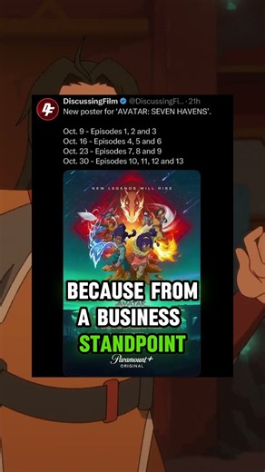 The Release Schedule of Avatar 7 Havens #avatar #avatarthelastairbender #avatarsevenhavens #aang