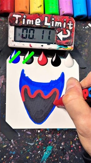 Drawing Nightmare Huggy in 30Sec(Poppy Playtime)