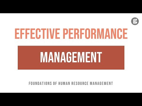 Criteria for Effective Performance Management