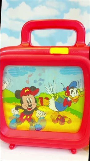 Vintage Toy Mickey Mouse Wind-Up TV Television