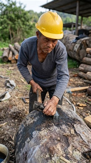 究極の職人技！巨大な原木から伝統の技で削り出す神業 Master Woodworking Skills #shorts #craftsman #woodworking #職人