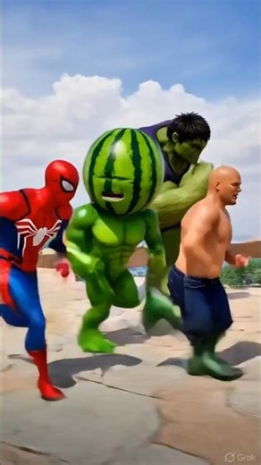 Spider-Man Funny Body Transform Run 😂 | Hulk Power Gate #shorts #gta5