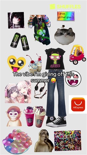 #shuffle #scene #scenekid #summer #fyp | scene kid