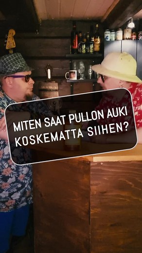 Miten saat pullon auki koskematta siihen? #tiktoksuomi #huumori #fyp #viikonloppu #jallukola