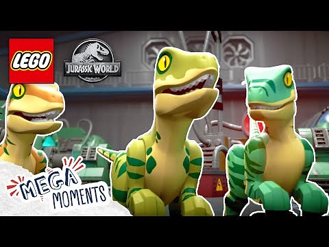 The Raptors Save the Day! | LEGO Jurassic World: Legend of Isla Nublar | Mega Moments