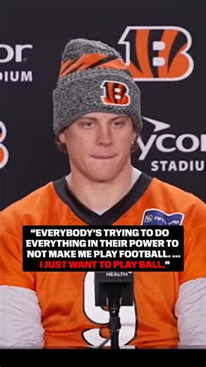 NFL on ESPN on Instagram: "Joe Burrow on the future of his football career and the possibility of playing for a team other than the Bengals 👀"