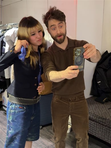 "oh my lord." #alysaliu meets #danielradcliffe backstage at the #TODAY... | Daniel Radcliffe