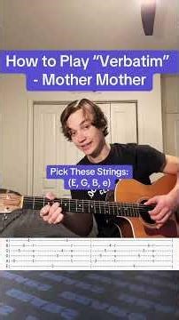 How to Play “Verbatim” - Mother Mother 🎸 #guitartok #beginnerguitar #guitarlesson #guitartutorial