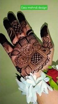 Easy Mehndi Design for Beginners Step by Step 🌿 | Simple Henna Tutorial #shorts