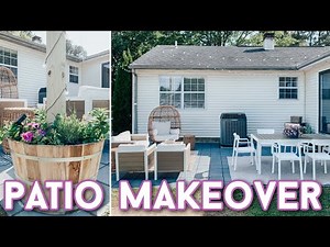 DIY BUDGET PATIO MAKEOVER | DECORATING IDEAS | OUTDOOR FURNITURE | HOUSE PROJECTS