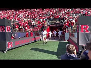 2021 Rutgers Scarlet Knights Football walk out / Knight on Horse intro
