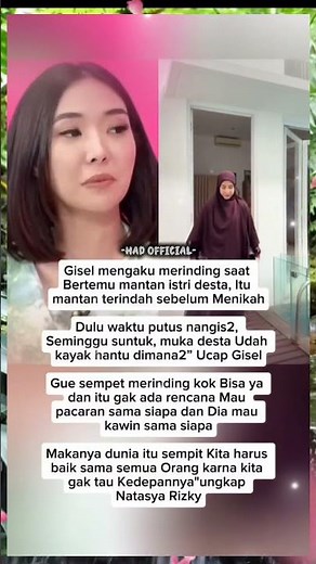 MERINDING ‼️ Gisella Anastasia Ketemu Mantan Istri Desta 😳 Fakta Natasha Rizky Bikin Kaget.