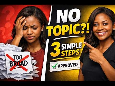 EXPERT with 13 Years of Experience Shares 3 Simple Steps to Find the Perfect Research Topic