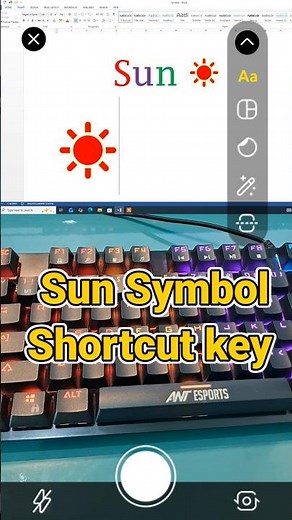 ☀ Sun Symbol Shortcut Key | Easy Keyboard Trick #shorts #shortclips