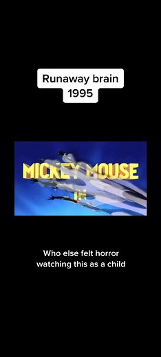 Tha horror comedy from 1995, Runaway brain. #waltdisneyworld #waltdisney #disney #animation #mickeymouse #runawaybrain #runawaybrainmickey #vhs #nostalgia #nostalgic #fyp #fypシ #foryoupage