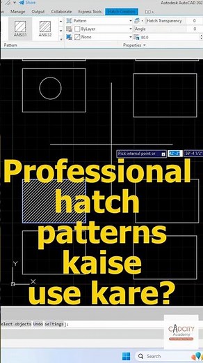 AutoCAD Tips #40 | Hatch Pattern Trick