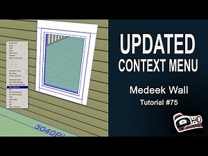 Medeek Wall Plugin Tutorial 75 - Updated Context Menu