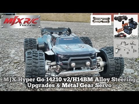 MJX Hyper Go 14210-09 v2/H14BM Alloy Steering Upgrades & Metal Gear Servo. Desk Demo