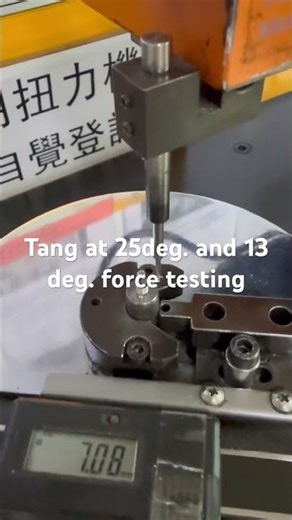 BSQ3051 spring force testing (tang at 25° & 13°)