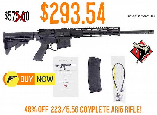 Rattlesnake Tactical RTAC RT15 223/5.56 Complete Rifle $293.54 48% OFF U-Save $284.00