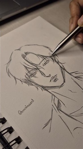 Drawing a random Pinterest reference in my style 🪱 #shorts #art