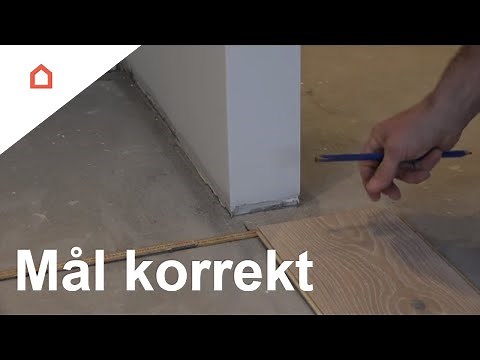 Mål korrekt ud til klikgulv