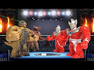 Ultraman Taro, Ultraman Seven, Gomora Monster & Red King Kajui Boxing Battle Toy Figure ウルトラマン おもちゃ