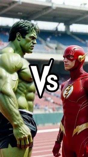 Hulk vs Red Flash Race | Hulk Training Montage with Superman (2026 Animation#hulk #viralshort #short