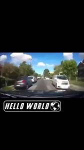 Does this driver have quick reflexes, Who’s at fault here? #car #carcrash #accident #staysafe #kids #crosswalk | Hello World