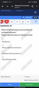Which of the following is/are examples of synthetic polymers?... | Filo