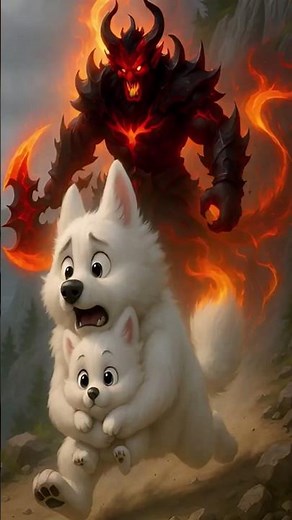 Cat Shorts of Cute Cats with AI Cat Video of Puppy Rescue #Shorts #CatAnimation #PixarStyle