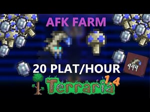 Terraria 1.4 | Truffle Worm and Mushroom AFK Farm (20 Plat/hour If sold - 3-7 Truffle Worms/Minute)