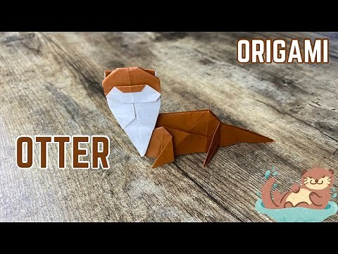 ORIGAMI CUTE OTTER TUTORIAL | PAPER CRAFTING CUTENESS ORIGAMI WORLD ANIMALS | DIY SEA OTTER ORIGAMI