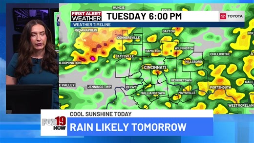 LIVE: Expect rain tomorrow! Meteorologist Erin Ashley has the timing. | FOX19