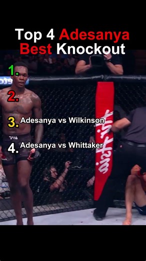 Israel Adesanya’s Coldest Knockouts 🥶 | Top 4 Finishes