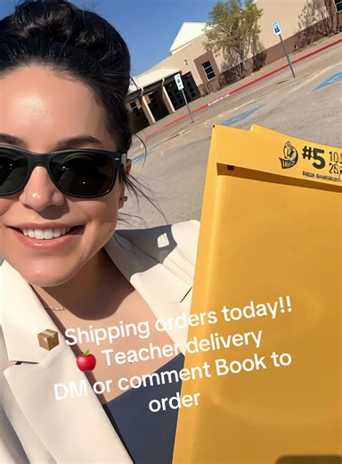Teacher delivery 📚✨ shipping out more orders today! Seeing The Little Nopalita make it into classrooms means everything to me 🤍 If you’ve been thinking about ordering—this is your sign 🌵 DM or comment Book to order #ChildrensBookAuthor #thelittlenopalita #supportsmallbusinesses #latina #booktok