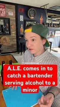 Serving alcohol to a minor can get a bartender arrested🚨#itsjustaskit #bartenderstories